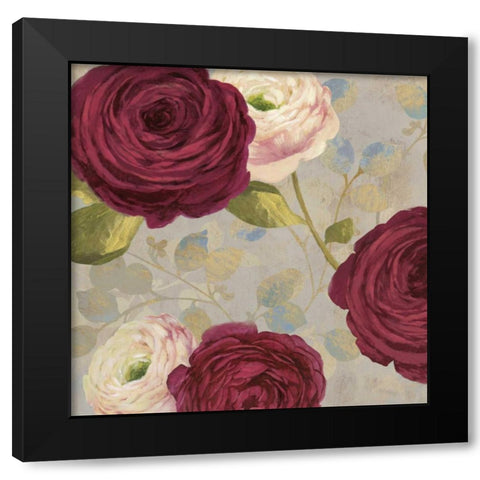 Amorous I Black Modern Wood Framed Art Print with Double Matting by Jensen, Asia