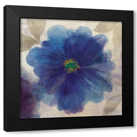 Indigo Dreams I Black Modern Wood Framed Art Print with Double Matting by Jensen, Asia