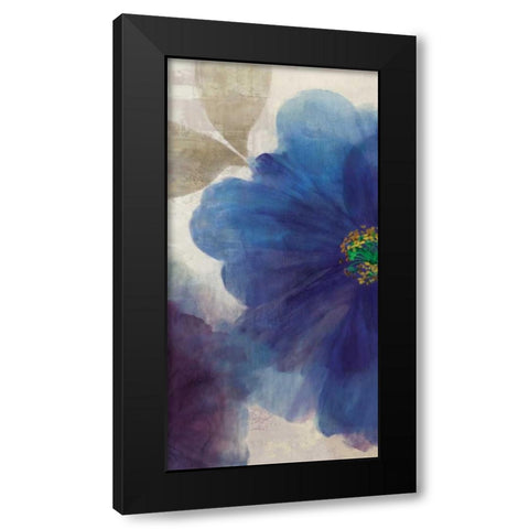 Indigo Dreams I Black Modern Wood Framed Art Print with Double Matting by Jensen, Asia