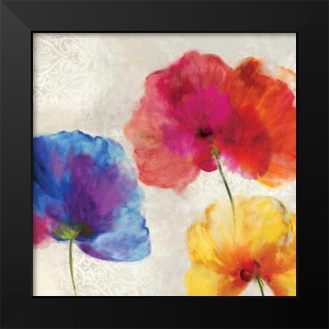 Lush Floral I Black Modern Wood Framed Art Print by Jensen, Asia