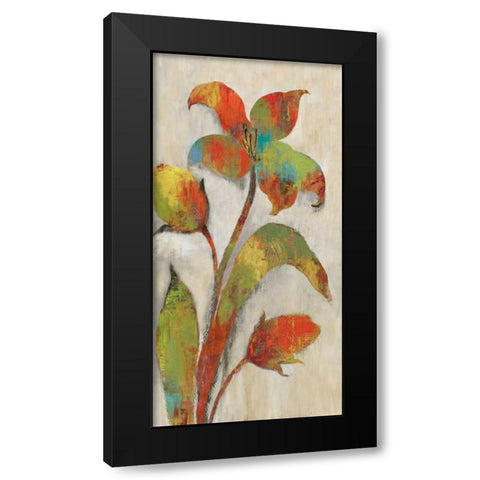 Tigerlilies I Black Modern Wood Framed Art Print with Double Matting by Jensen, Asia