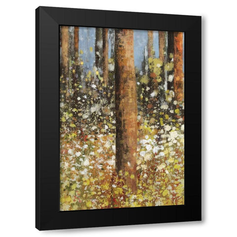 Field of Flowers II - mini Black Modern Wood Framed Art Print with Double Matting by Jensen, Asia