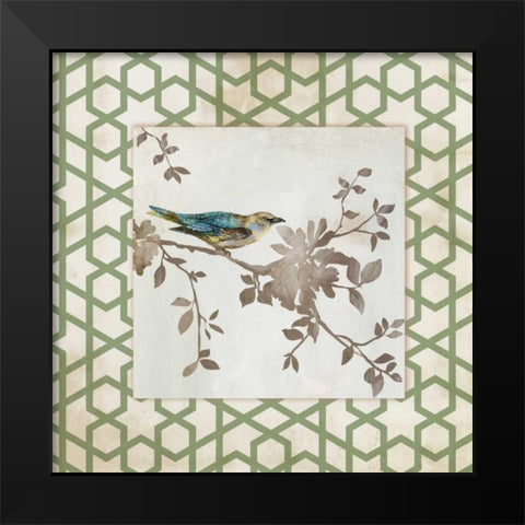 Audubon Tile II - Mini Black Modern Wood Framed Art Print by Jensen, Asia