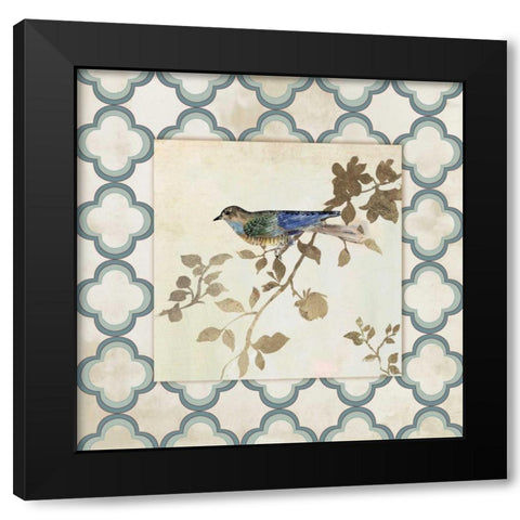 Audubon Tile III - Mini Black Modern Wood Framed Art Print by Jensen, Asia