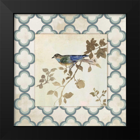 Audubon Tile III - Mini Black Modern Wood Framed Art Print by Jensen, Asia