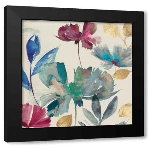 Cascade I Black Modern Wood Framed Art Print with Double Matting by Jensen, Asia