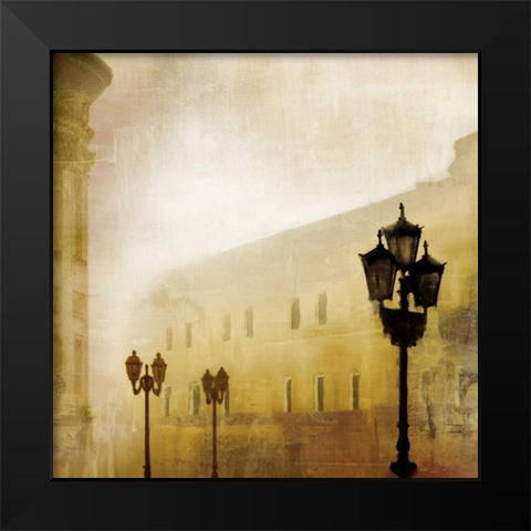 Fog Town I Black Modern Wood Framed Art Print by McMasters, James