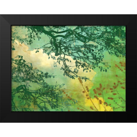 Branches and Clouds Black Modern Wood Framed Art Print by McMasters, James