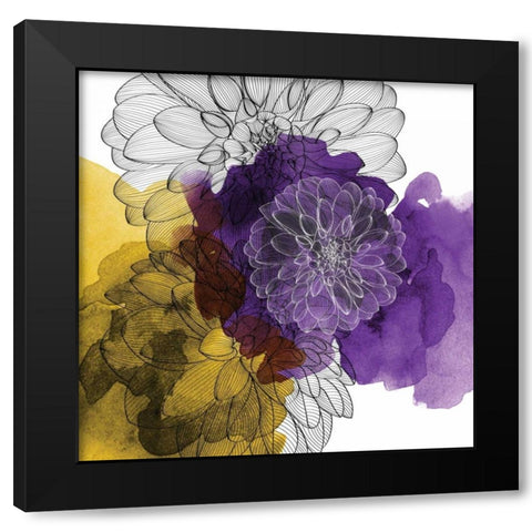 Barely Regal Black Modern Wood Framed Art Print with Double Matting by Calaguiro, Kevin