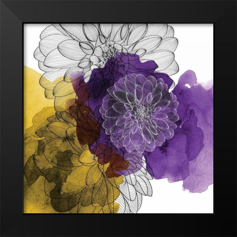 Barely Regal Black Modern Wood Framed Art Print by Calaguiro, Kevin