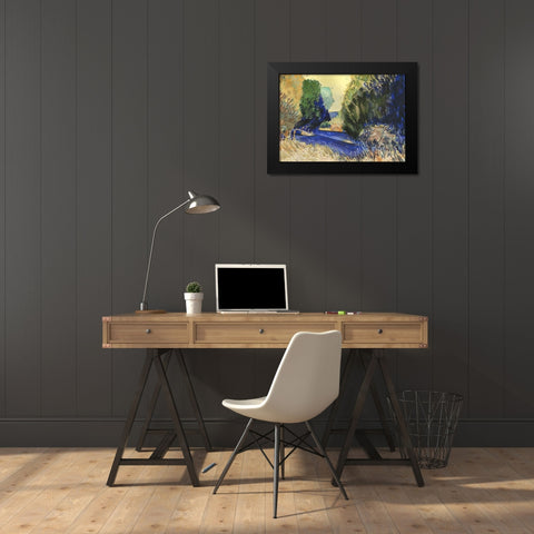 Albion Cedars Black Modern Wood Framed Art Print by Kelley, Brian
