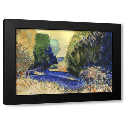 Albion Cedars Black Modern Wood Framed Art Print by Kelley, Brian