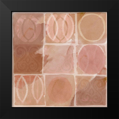 Terra Rosa I Black Modern Wood Framed Art Print by Kouta, Flora