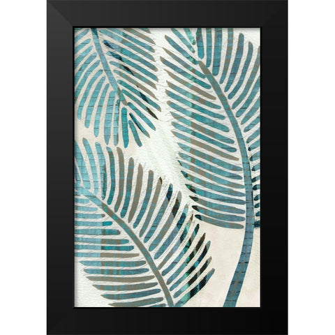 Limewash Palm IV Black Modern Wood Framed Art Print by Kouta, Flora