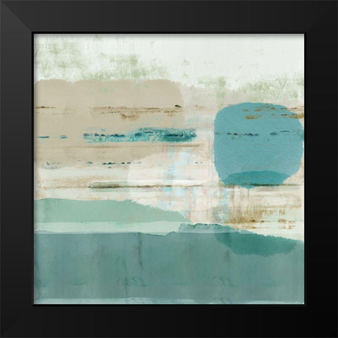 Jade Light II Black Modern Wood Framed Art Print by Douta, Flora