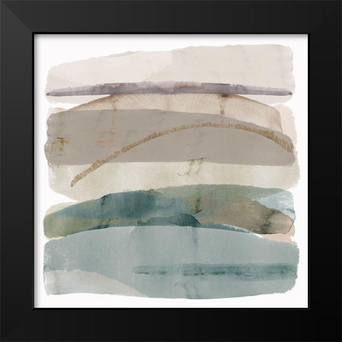 Seasalter Cliffs III Black Modern Wood Framed Art Print by Kouta, Flora