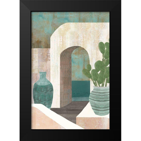 Sunbaked Archway I Black Modern Wood Framed Art Print by Kouta, Flora