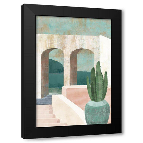 Sunbaked Archway II Black Modern Wood Framed Art Print by Kouta, Flora