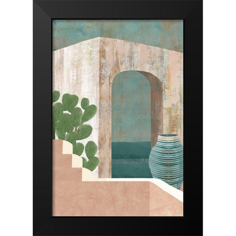 Sunbaked Archway III Black Modern Wood Framed Art Print by Kouta, Flora
