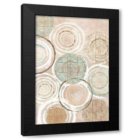Neutral Woven Baskets I Black Modern Wood Framed Art Print by Kouta, Flora