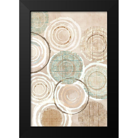 Neutral Woven Baskets I Black Modern Wood Framed Art Print by Kouta, Flora