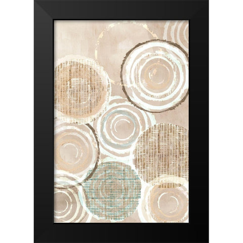 Neutral Woven Baskets II Black Modern Wood Framed Art Print by Kouta, Flora