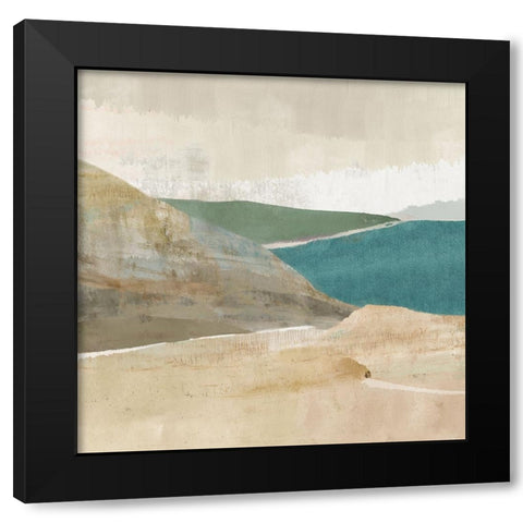 Brightstone Bay I  Black Modern Wood Framed Art Print with Double Matting by Kouta, Flora