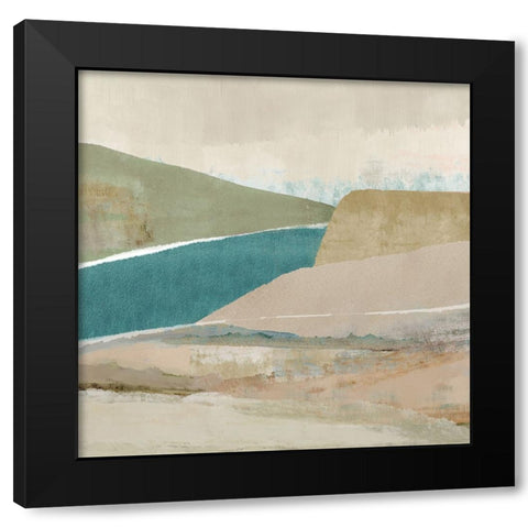 Brightstone Bay II  Black Modern Wood Framed Art Print with Double Matting by Kouta, Flora