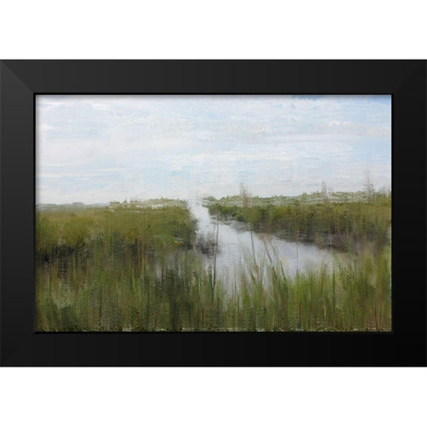 Marshland Black Modern Wood Framed Art Print by Curinga, Kim