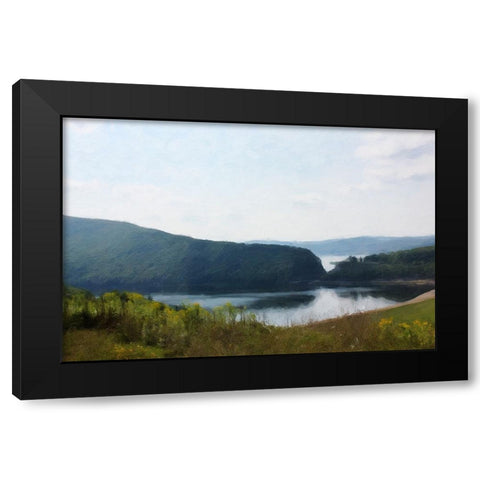 Misty Morning Black Modern Wood Framed Art Print by Curinga, Kim