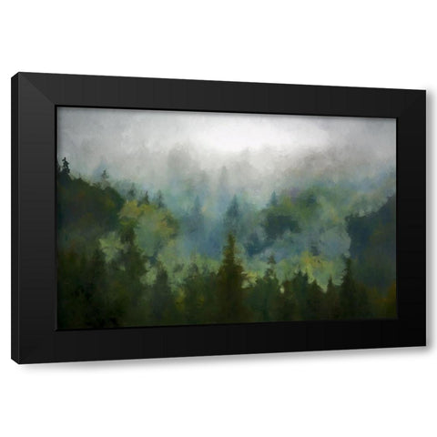 Misty WoodsÂ  Black Modern Wood Framed Art Print with Double Matting by Curinga, Kim