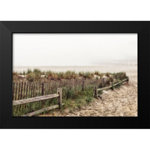 Atlantic City Beach I Black Modern Wood Framed Art Print by Kearney, Franklin J.