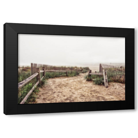 Atlantic City Beach II  Black Modern Wood Framed Art Print by Kearney, Franklin J.
