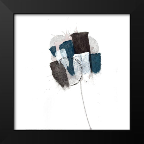 Float On  Black Modern Wood Framed Art Print by Rupe, Kim