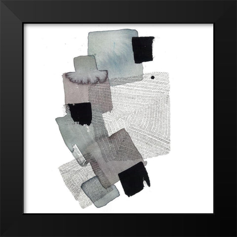 Tiptoe  Black Modern Wood Framed Art Print by Rupe, Kim