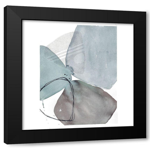 Cohesion Black Modern Wood Framed Art Print with Double Matting by Rupe, Kim