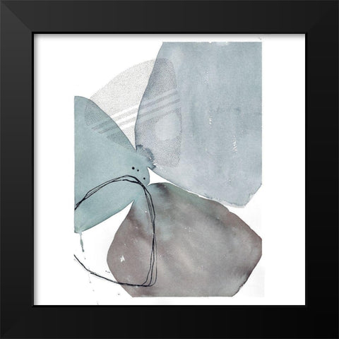 Cohesion Black Modern Wood Framed Art Print by Rupe, Kim