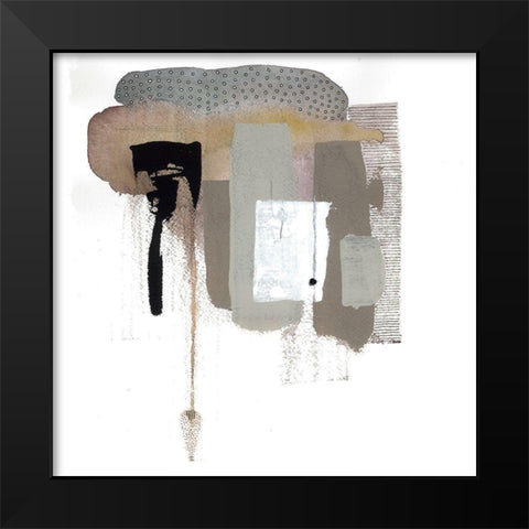 Dribble Black Modern Wood Framed Art Print by Rupe, Kim