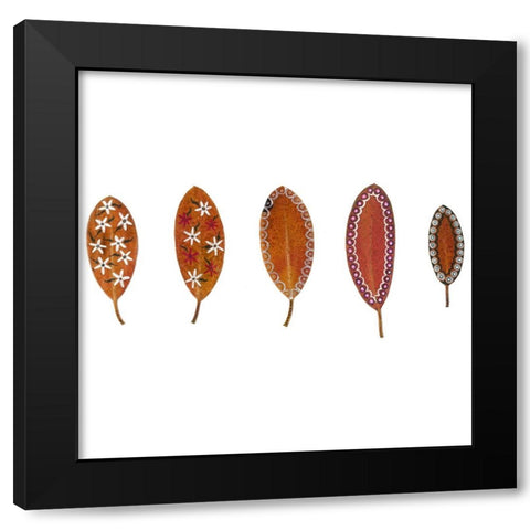 Fallin II Black Modern Wood Framed Art Print with Double Matting by Rupe, Kim