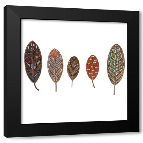 Fallin III Black Modern Wood Framed Art Print by Rupe, Kim