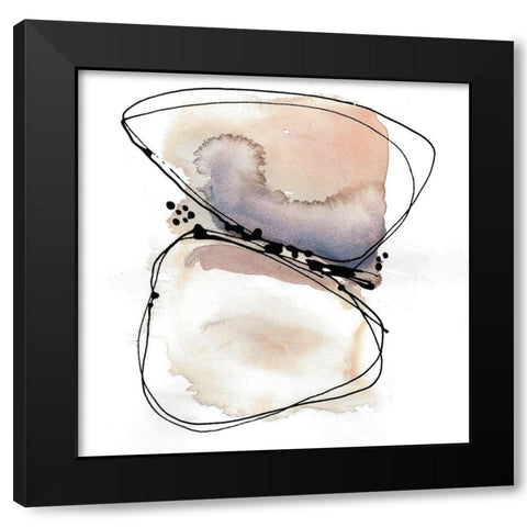 Tellin Shells Black Modern Wood Framed Art Print by Rupe, Kim