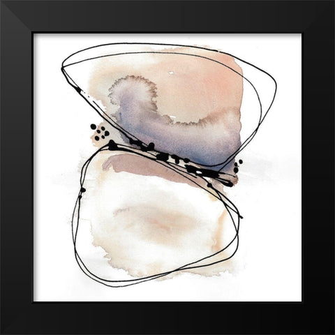 Tellin Shells Black Modern Wood Framed Art Print by Rupe, Kim