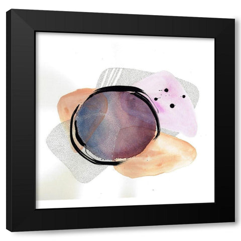 Cirque Black Modern Wood Framed Art Print with Double Matting by Rupe, Kim