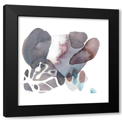 Allotrope Black Modern Wood Framed Art Print by Rupe, Kim