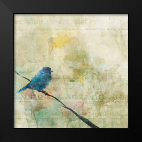 Nesting Bird I Black Modern Wood Framed Art Print by Roko, Ken