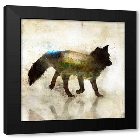 Fox Joy I Black Modern Wood Framed Art Print by Roko, Ken