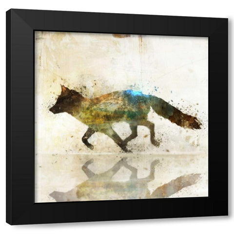 Fox Joy II Black Modern Wood Framed Art Print with Double Matting by Roko, Ken