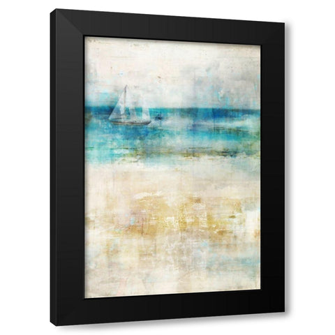 Ocean Blue I Black Modern Wood Framed Art Print by Roko, Ken