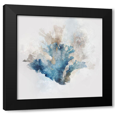 Blue Coral Reef II Black Modern Wood Framed Art Print with Double Matting by Roko, Ken