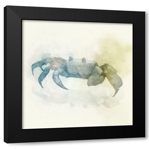 Indigo Crab IIÂ  Black Modern Wood Framed Art Print with Double Matting by Roko, Ken